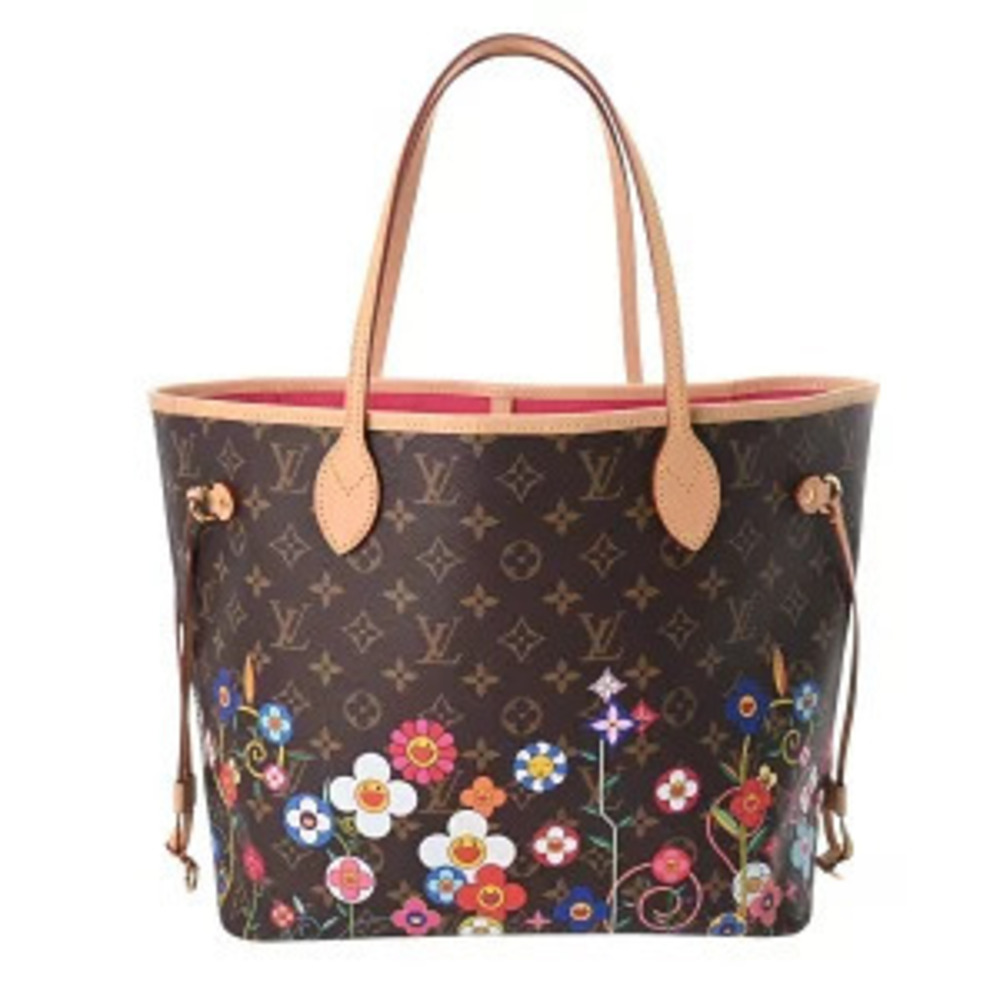 Louis Vuitton Monogram LV TM Takashi Murakami Canvas Tote Bag Brown